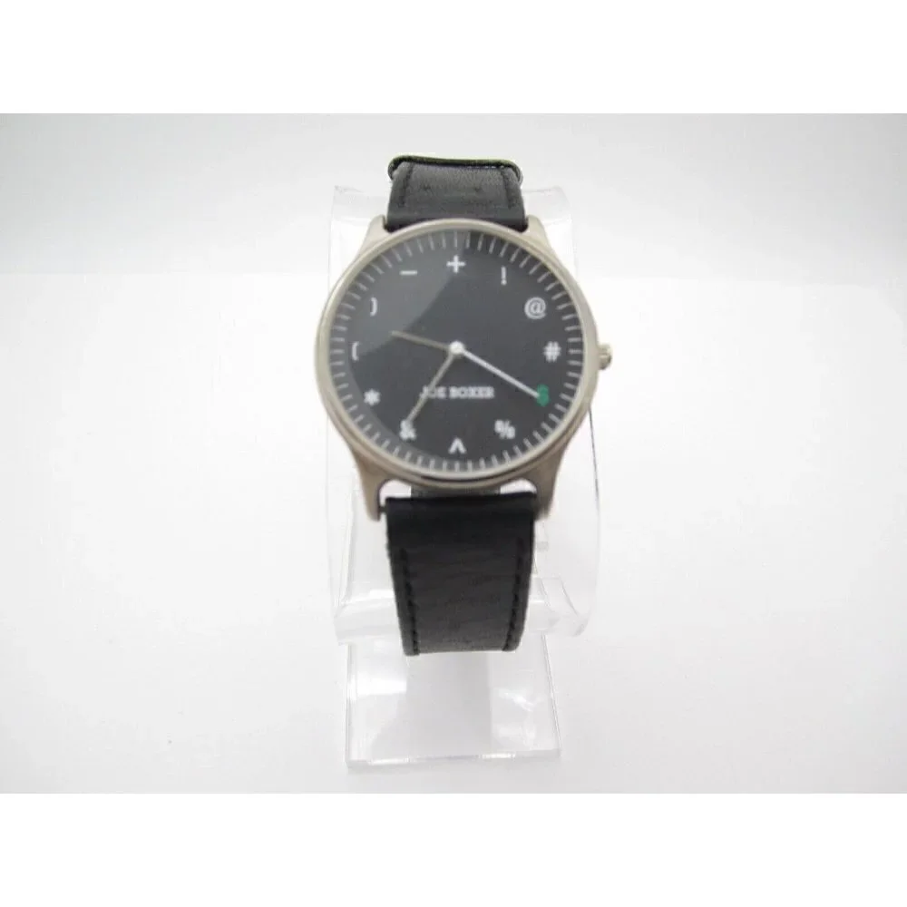 Vtg 1995 Joe Boxer Timex‎ Symbols Quartz WR Analog 35mm Dial Round Watch (G233)